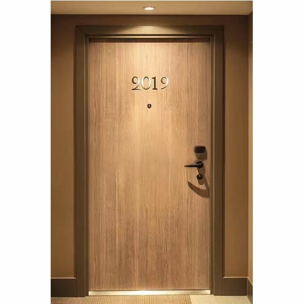 Hotel fire rated single wood door