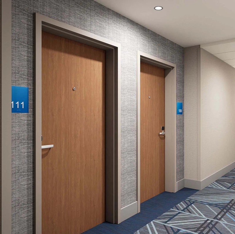 Hotel Entry Wood Fire Door1