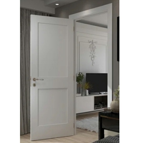 2 Panel Solid wood fire door